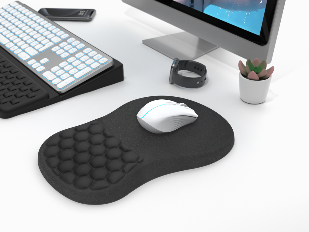 Ergonomisk musematte med håndleddsstøtte