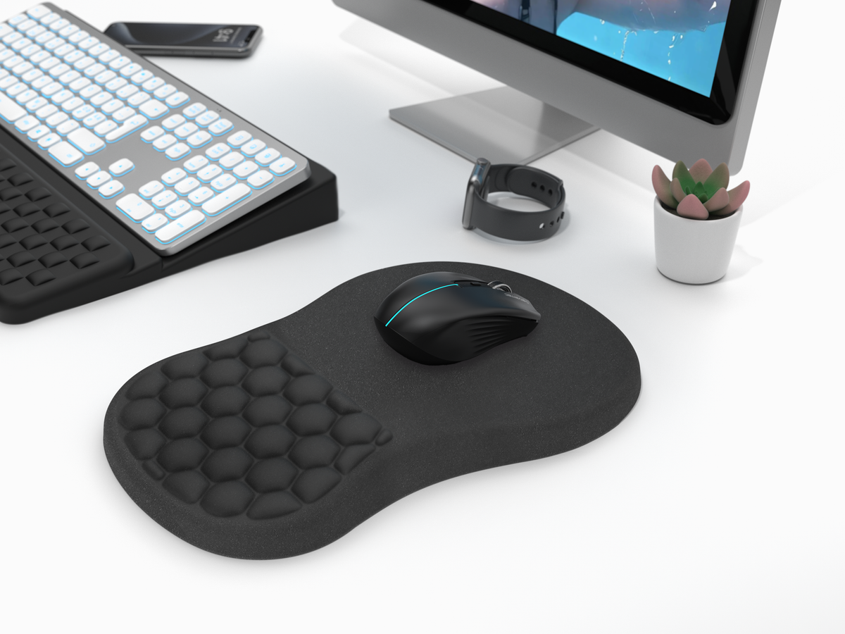 Ergonomisk musematte med håndleddsstøtte