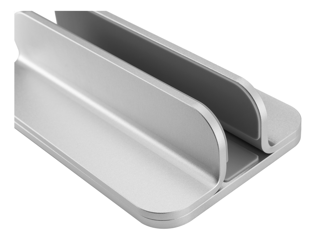 Vertikalt laptopstativ i aluminium