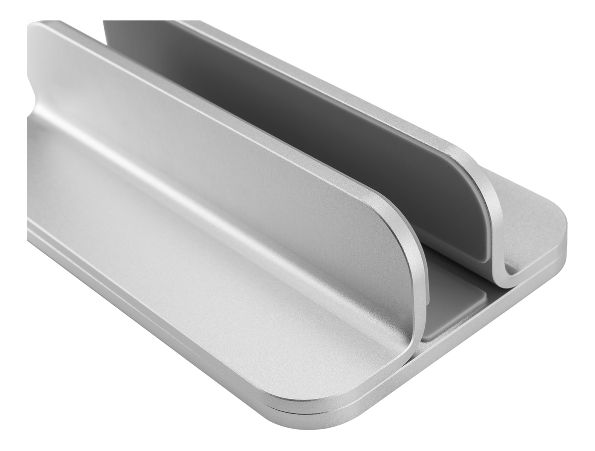 Vertikalt laptopstativ i aluminium
