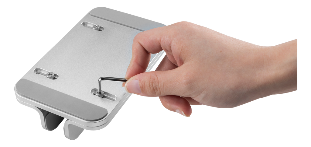 Vertikalt laptopstativ i aluminium