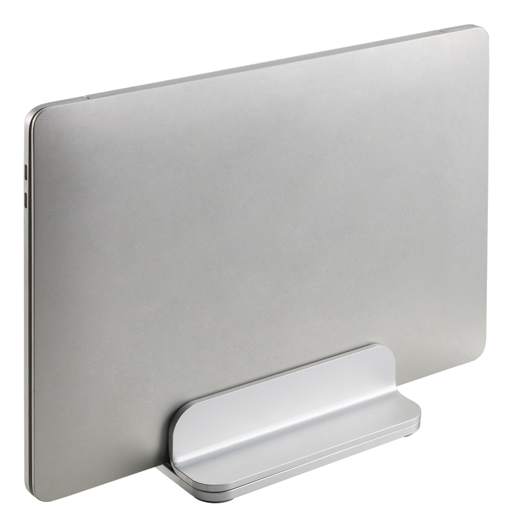 Vertikalt laptopstativ i aluminium