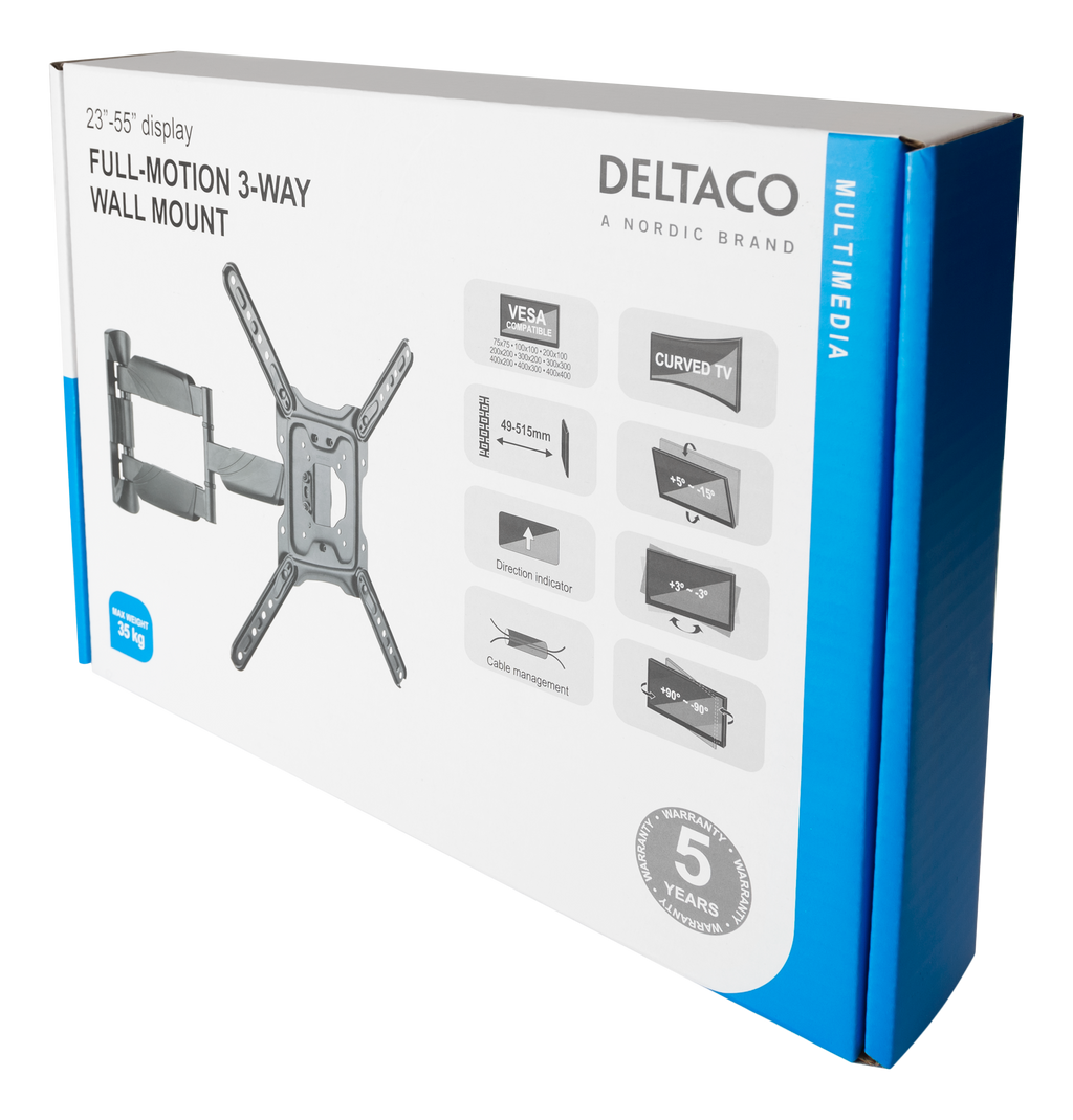 Full-motion 3-veis veggfeste – produktbilde 6