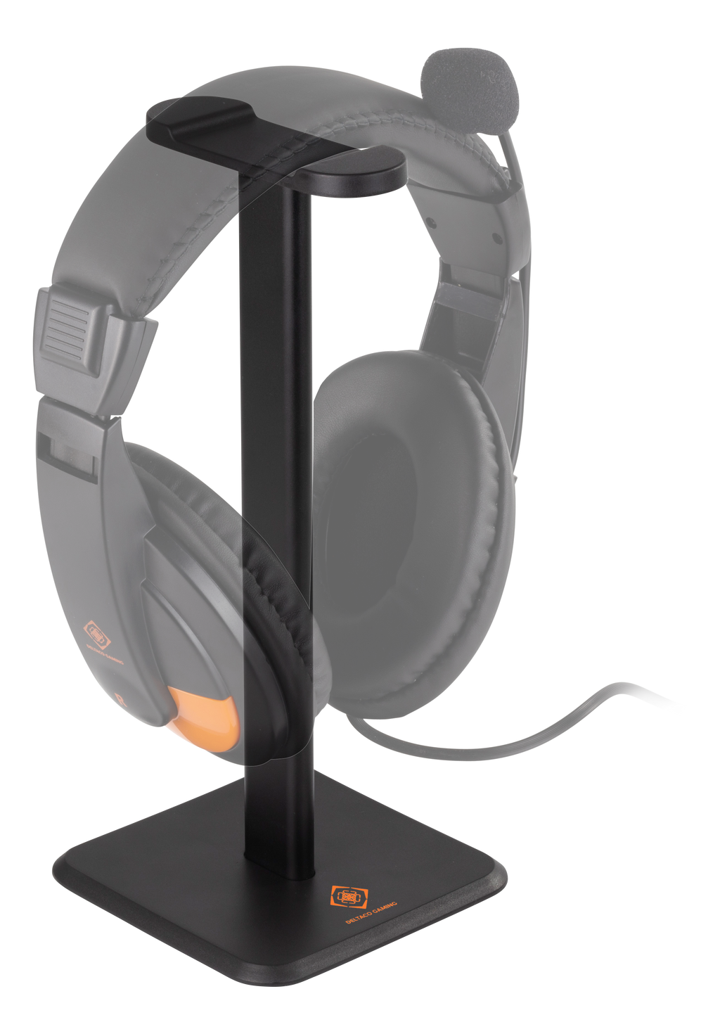 Headsetstativ i aluminium – universal, sort